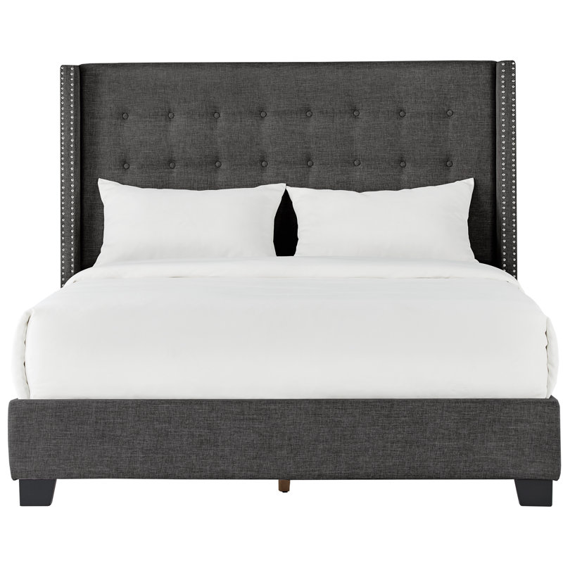 Bourgeois Tufted Upholstered Standard Bed & Reviews Birch Lane